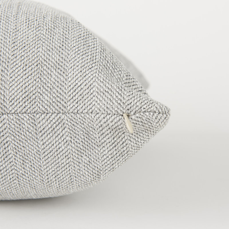 Ash Gray Basket Weave Accent Throw Pillow Ash Gray Basket Weave Accent Throw Pillow