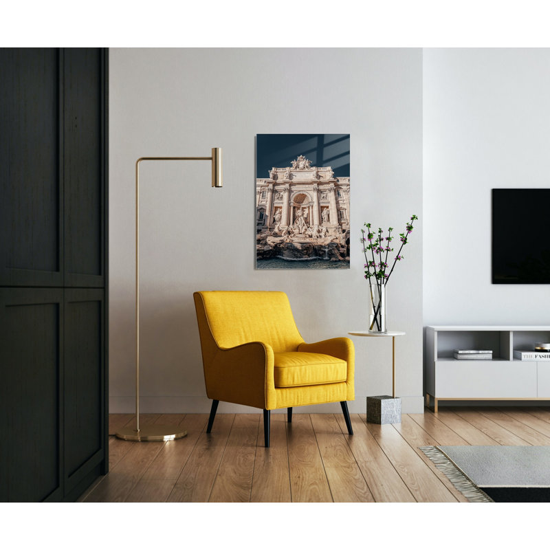 Superbe peinture murale en verre trempé 27,6 po x 39,4 po | 100% verre trempé, épaisseur: 0,16 pouce | Décoration élégante pour le salon ou le bureau, durable et facile à nettoyer, idée de cadeau parfaite