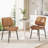 PU Leather Upholstered Dining Chairs With Stitched Detailing And Soft Padding - Perfect Side Chairs For Dining Rooms, Kitchens, And Living Rooms.-1779299469-1779299457