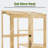 Cold Frame Greenhouse,3 Tier Garden Cold Frame with Drawer and Shelves-96601874