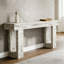 Meuble télé stable, console élégante, table d'appoint en bois-1199584456