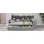 Lit de jour double en bois avec tablettes de rangement-877948973