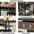 Bar Table and Chairs Set with Power Outlet, Pub Table and Chairs Set for 2 with 2 Storage Shelves-904538284