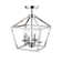4 - Light Chrome Lantern Chandelier