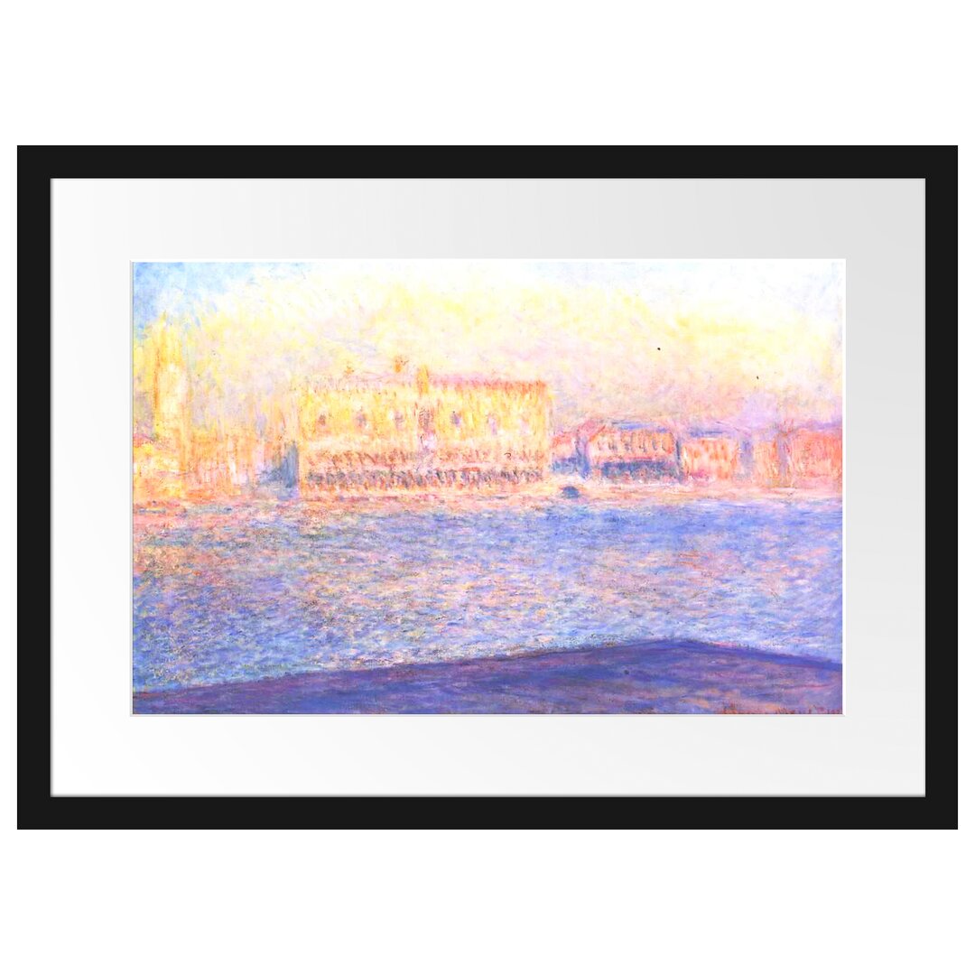 Gerahmter Kunstdruck View from Santa Maria Maggiore von Claude Monet