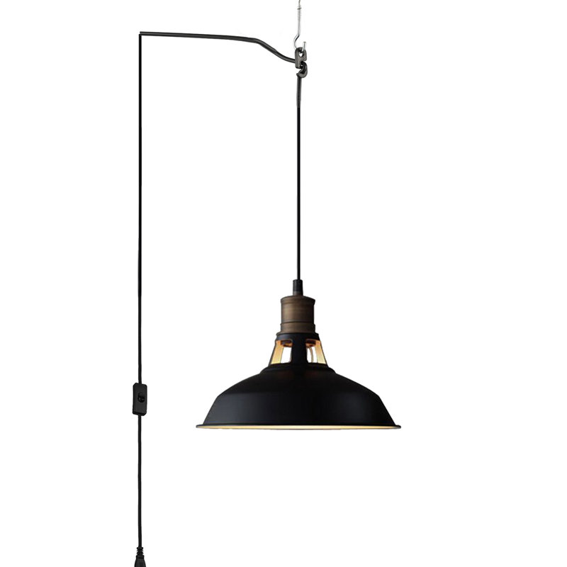 Bickley 1 - Light Black And White Single Pendant