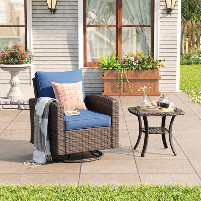 Swivel Rocker Patio Chair with Table