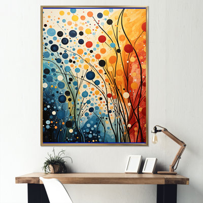 Coloré Mid Century Dynamic Duality III - Art abstrait Mid-Century