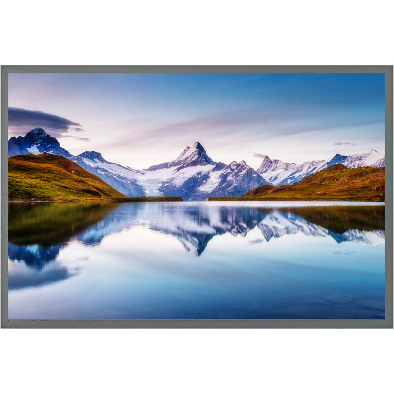 Danube Single Picture Frame Print, 76cm H x 114cm W x 4cm D, Grey Framed