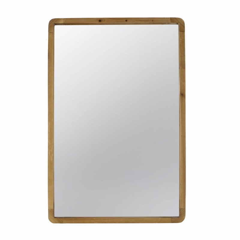 24"x36" Rectangle Wood Mirror