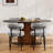 Sherpa Fabric Upholstered Dining Chairs Set With Backrest For Dining Room, Kitchen, Living Room, Includes 8 Chairs-1493605424