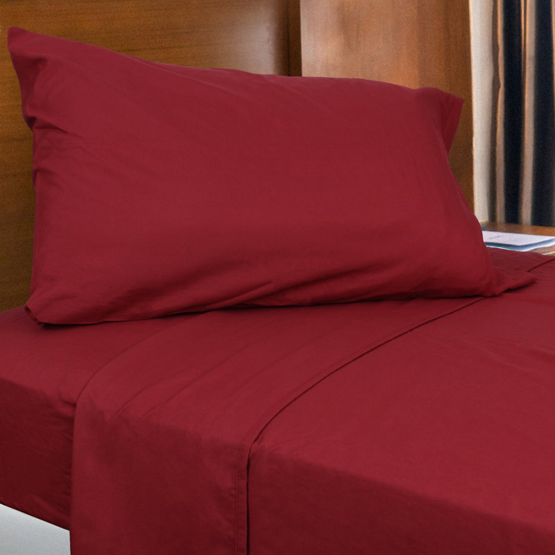 Microfiber Sheet Set, Full/Double Sheet Set + Fitted Sheet + 2Pillowcase, Winery