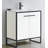 Saray 30'' Single Bathroom Vanity with Vitreous China Top-1900965045