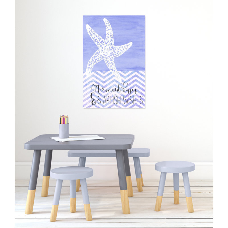 Adhésif décoratif «Mermaid Kisses», H 36 po x l 24 po x P 1,5 po, Canevas