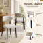 47cm H Fabric Upholstered Upholstered Back Side Chair in Brown-119385264