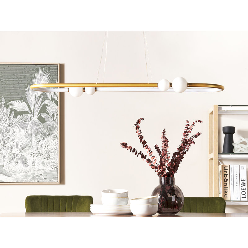 Amieva 5 - Light LED Kitchen Island Pendant, Gold