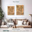 «Elephant Boho Vintage Elephant on Canvas», reproduction de 3 pièces-92861120