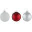Ornements en forme de boule de Noël 72 carats à 2 finitions-983770391