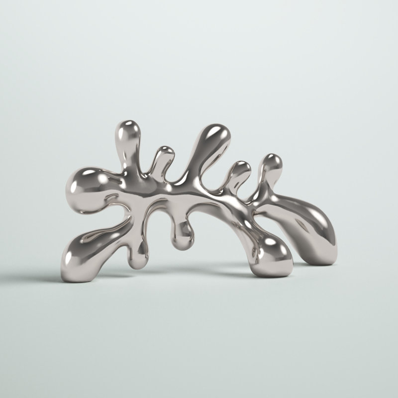 Sculpture horizontale abstraite en céramique Steinhoff