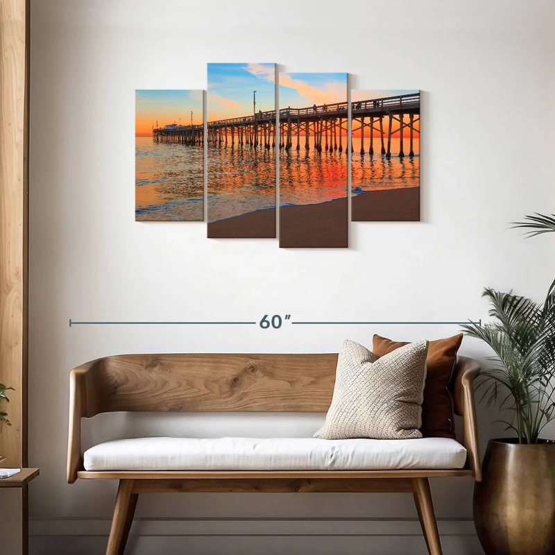 Gillard Balboa Pier Sunset, 27"H x 43"W