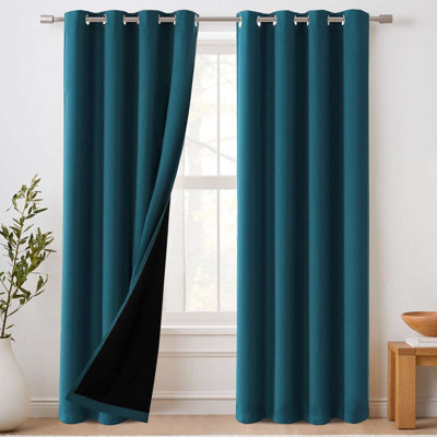 Ensemble de rideaux occultant 100% pour la chambre à coucher