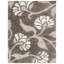 Tapis fumée / beige à motif floral Chanhassen-1817397029