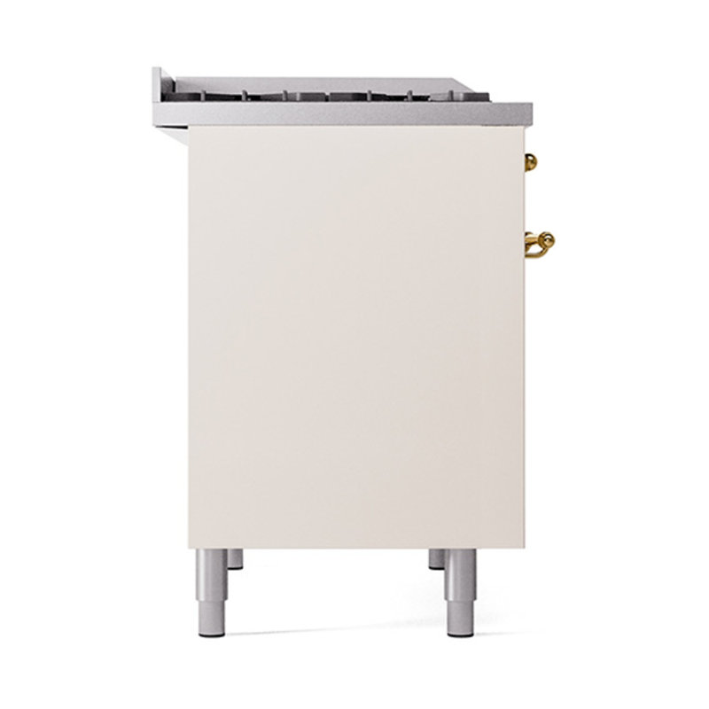 ILVE Nostalgie II 40 in Dual Fuel Range, Burgundy/Bronze, Natural Gas