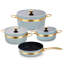 Batterie de cuisine antiadhésive en granite 7 pièces Caannasweis-132081744