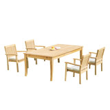 Leveb Outdoor 9 - Piece Teak Dining Set