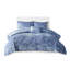 Lit simple / simple en velours bleu pervenche - rembourrage, édredon diamant, 1 taie décorative, coussin, édredon lavable pour avec, 2 taies décoratives, machine