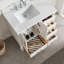 Ensemble de meuble-lavabo simple autoportant 36 po avec 2 poignées entièrement assemblé