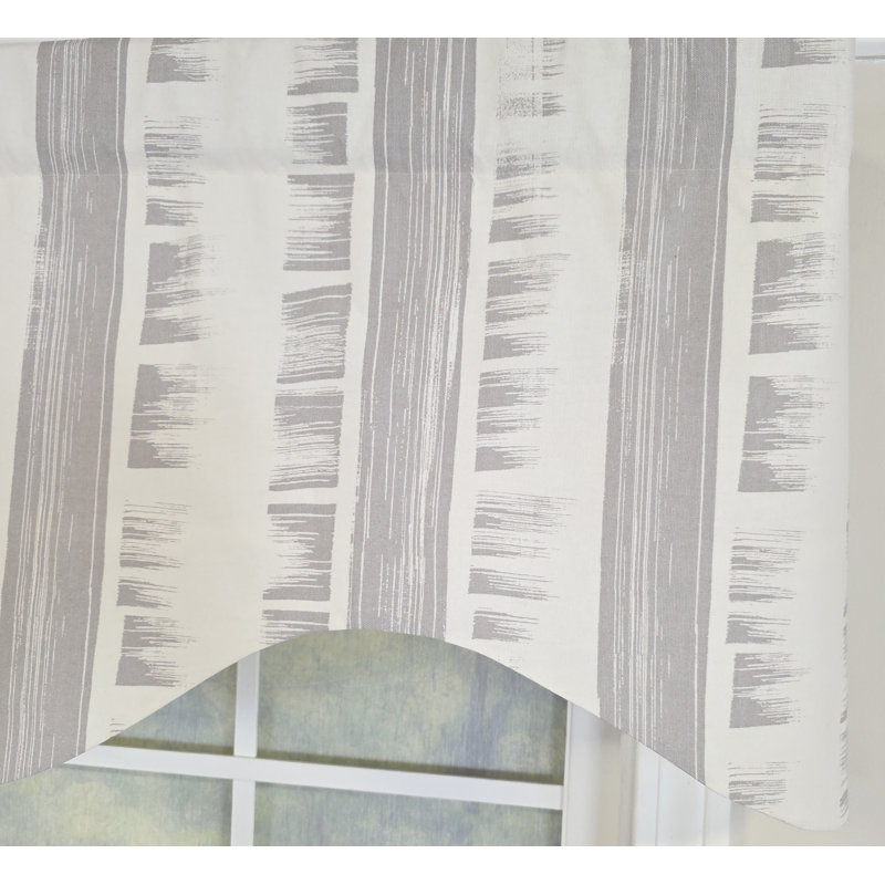 Jaspeado Cornice Valance, Gris