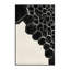 Tapis noir moelleux à motif de ruche Alio-990680013