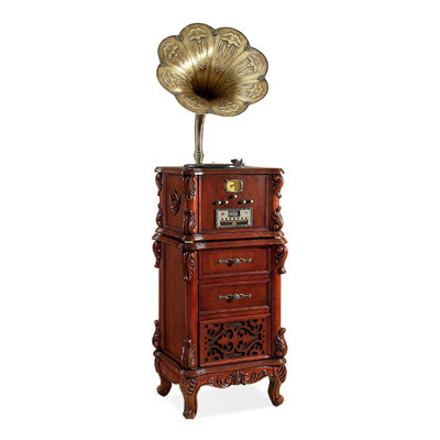 Reddish brown Rectangular Solid Wood Media Players