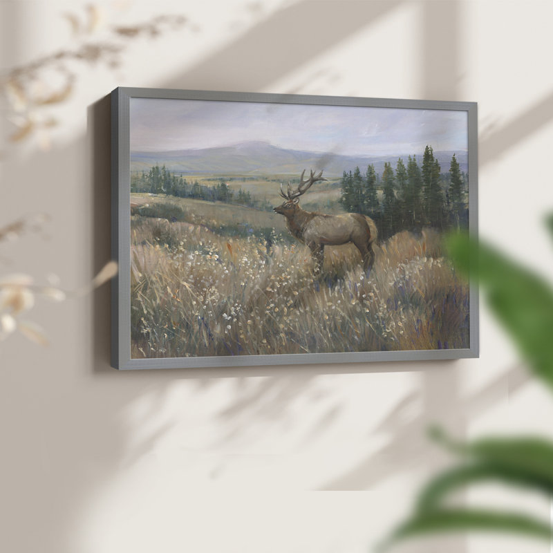 Western Wildlife II -Framed Print - Restickable, Gris, H 22 po x l 28 po
