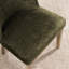 Chaises de salle à manger à dossier haut, revêtues de chenille, avec pieds en bois massif, hauteur d'assise de 45,7 cm (18 pouces).-857455839