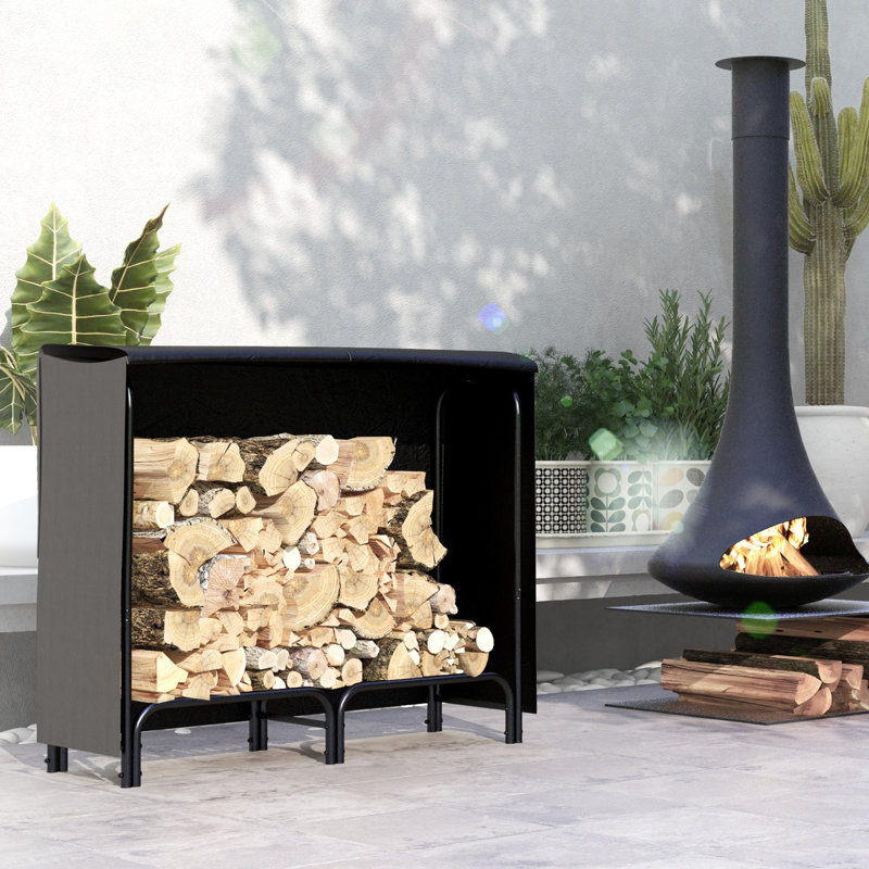 Caneghem 120cm W Metal Log Rack