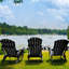 Chaise Adirondack pliante en plastique et réglable avec repose-pieds-76489709