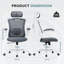 Fully Adjustable Executive Swivel Ergonomic Office Chair with Adjustable Arms-1502140277