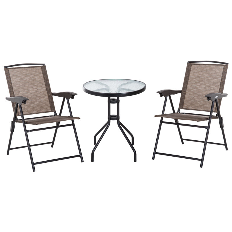 Fehn 2 - Person Patio Dining Set with Round Table