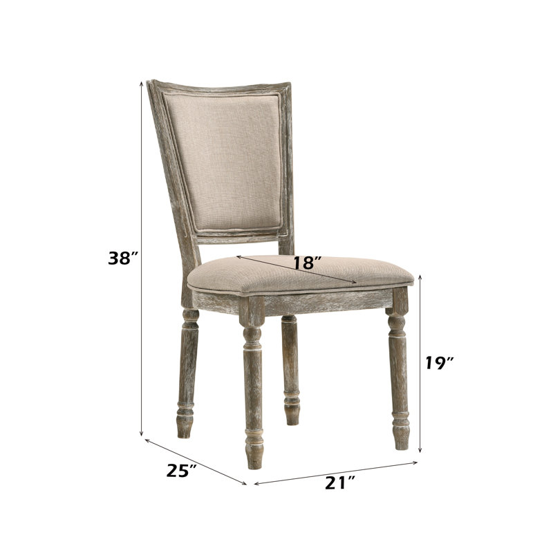 Ensemble de 2 chaises d'appoint rembourrées Gabrian