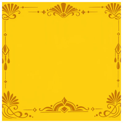 Couvre-lit matelassé à bordure ornée jaune toutes tailles