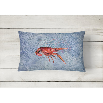 Crawfish Indoor/Outdoor Throw Pillow