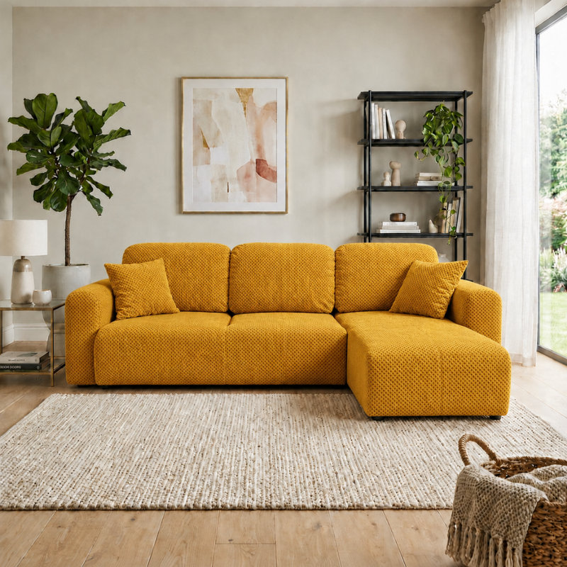 Chandara 3 Seater Sofa Bed, Right Hand Facing Corner Sofa