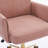 UpholsteredHome Office Chair with Golden Metal Base,Adjustable Desk Chair Swivel Office Chair-732976246