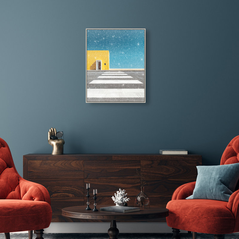 Hue Crossing I Print by Oliver Gal, 21"H x 17"W, Silver Floater Frame