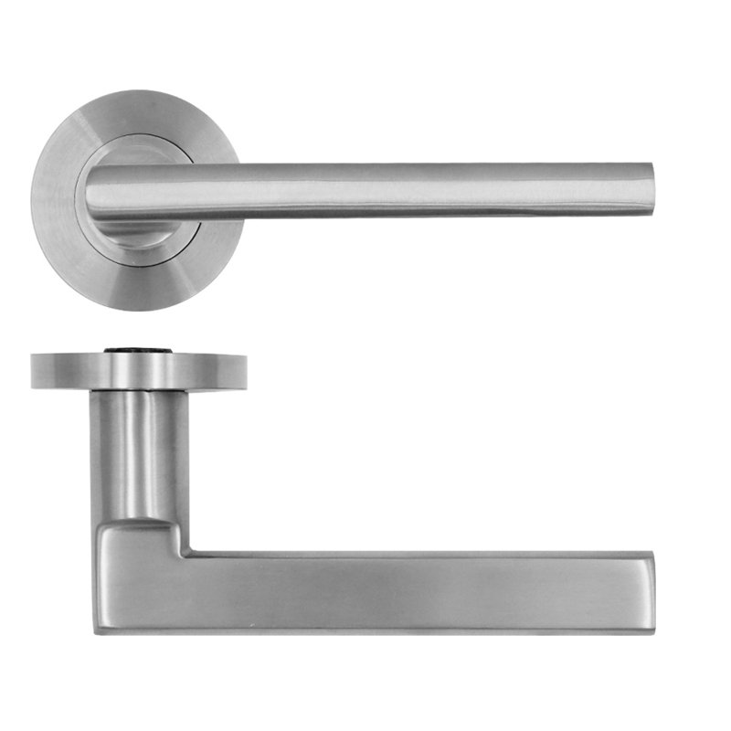Varese Lock Door Handle, Stainless Steal (Satin)