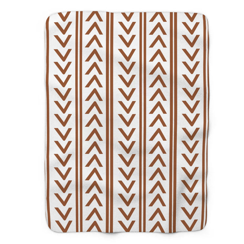 Rustic Boho - 1 Piece Premium Sherpa Blanket, 80" L x 60" W