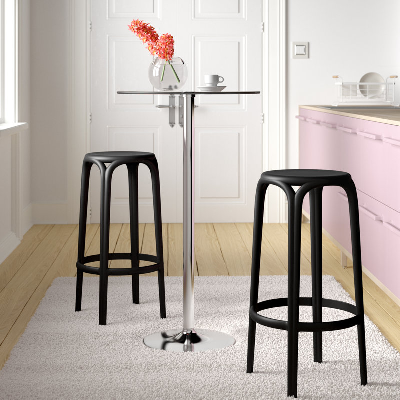 Round Glass Top Metal Base Dining Table