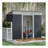 Outsunny 6' X 4' Metal Lean To Garden Shed, Outdoor Storage Shed, Garden Tool House With Double Sliding Doors, 2 Air Vents For Backyard, Patio, Lawn, Black-113717607